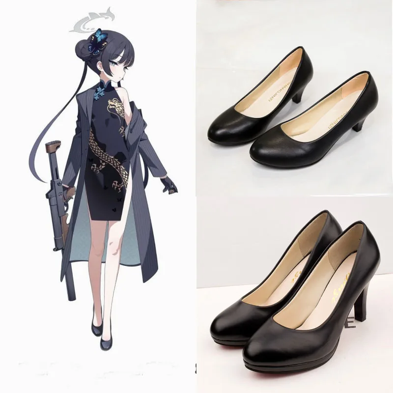 

Blue Archive kisaki high heels Cosplay Boots Cosplay Anime Shoes 8CM