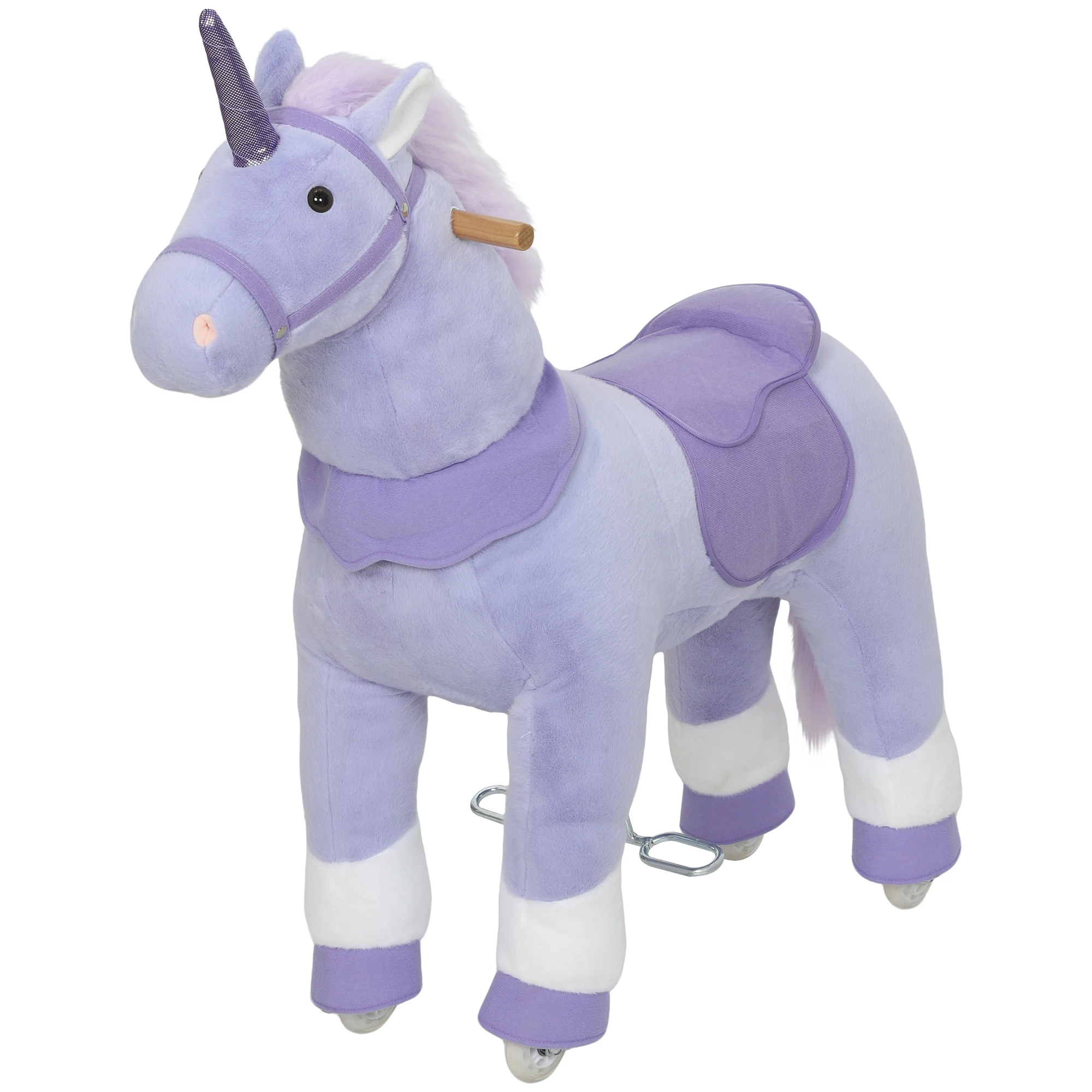 

Детская качалка-единорог без батареек, из мягкого плюша, с удобным сиденьем, для использования в помещении, для детей от 3 до 5 лет, грузоподъемность до 25 кг.