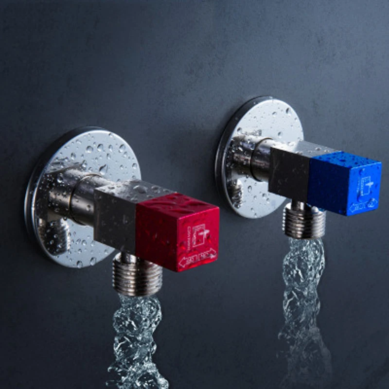 Submarine Universal Triangle Valve Angle Valve Bathroom Accessories Electroplate Filling Valves