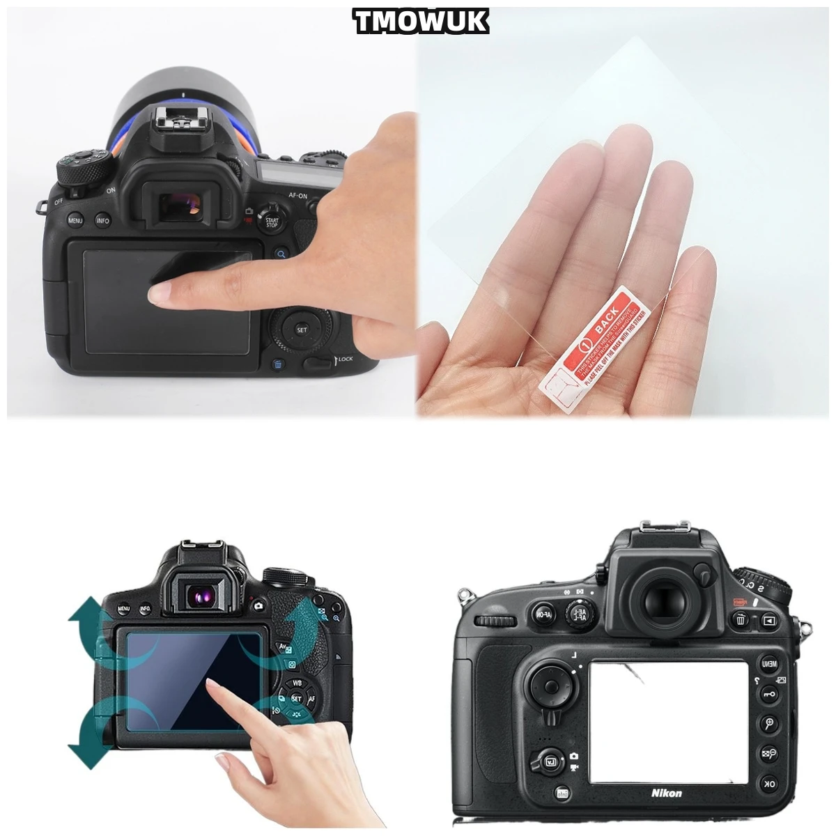 

For Nikon D7100 D7200 D5000 D750 D760 D5 D600 D610 D800 D800E LCD Tempered Glass Screen Protector Film 9H Guard