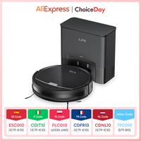 ILIFE V9Pro Robot Vacuum Cleaner with Self-Emptying Station Gyroscope Navigation, 3000Pa Suction, 2.5L Dust Bag,For Pet Hair