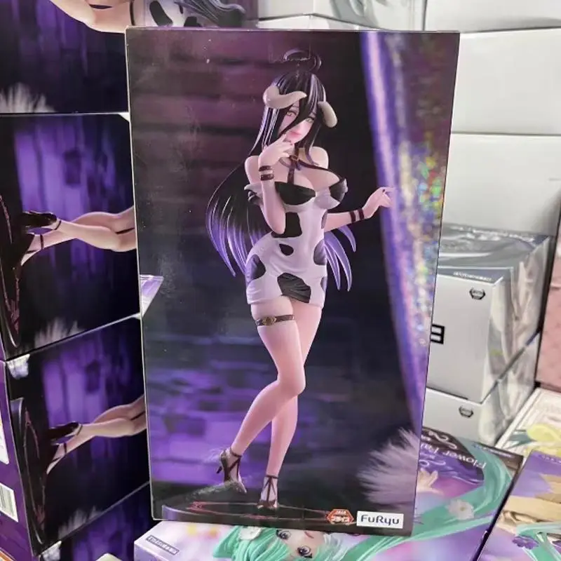 オリジナル本物のフリュー・オーバーロード・アルベド牛服立ち姿スカートpvcコレクターアニメフィギュアモデル玩具ギフト在庫あり