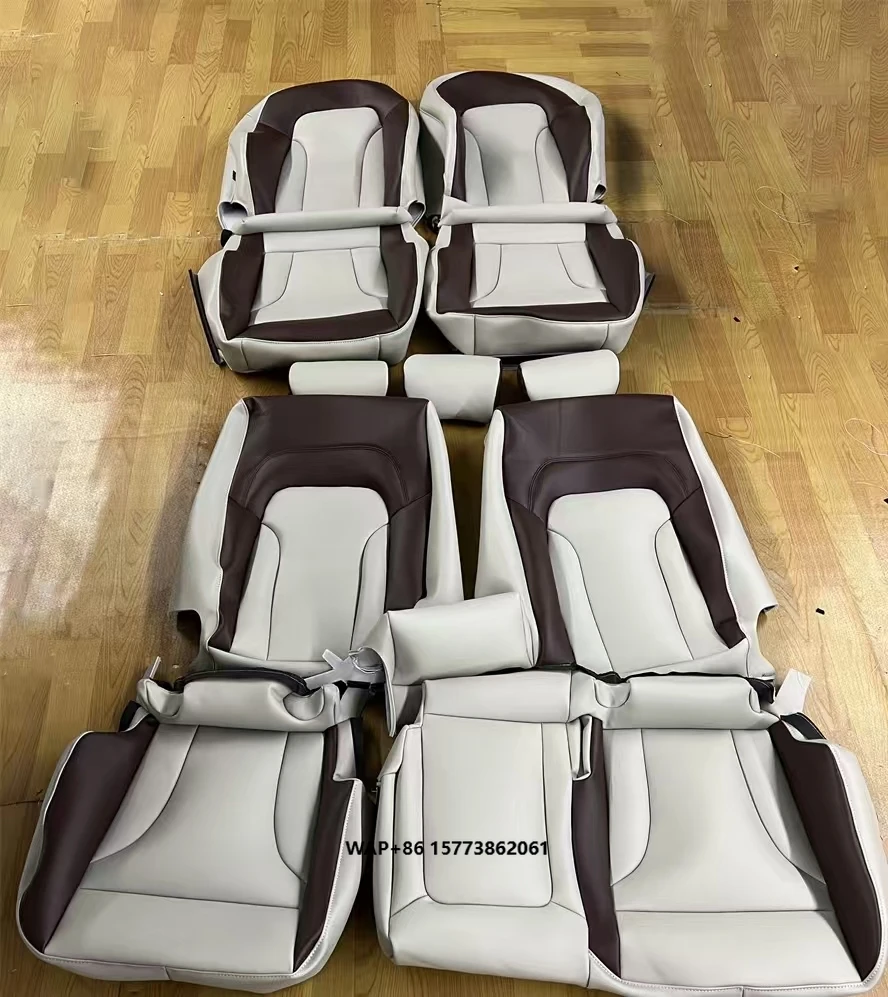 

Custom White Nappa Leather Full Replacement Car Seat Cover for Au Di Q5