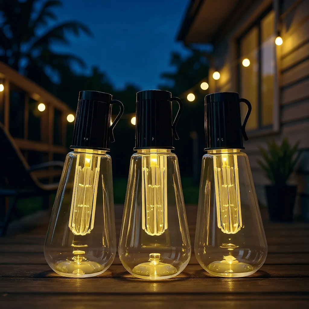 

Outdoor Solar String Lights: Waterproof LED Edison Bulb Garland for Garden Decoration