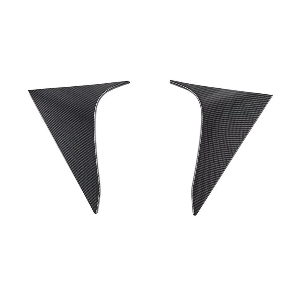 

Car Carbon Fiber Rear Window Side Spoiler Canards Splitter for Honda HRV HR-V 2022 2023 Triangle Windshield Trim