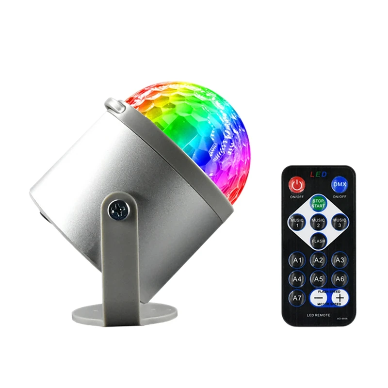 RISE-Stage Light Disco Ball Light Voice Control Remote Control For Room Car Show Dance Floor Wedding Party