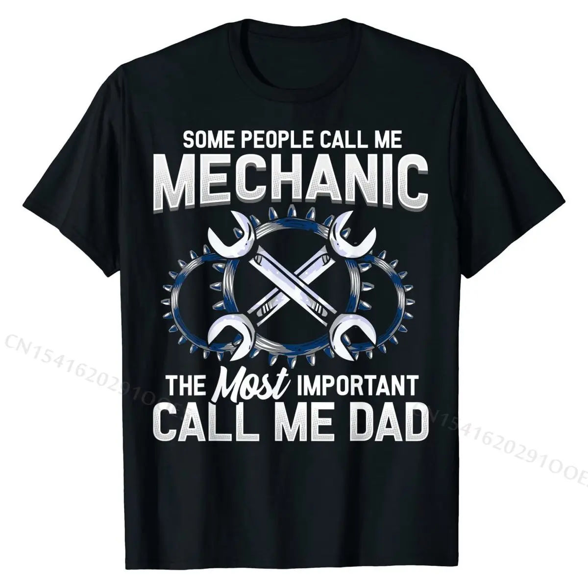 

Mechanic Dad Mechanics Fathers Day Dads Birthday Gift T-Shirt Tops Tees Graphic Funny Cotton Male T Shirts Gift