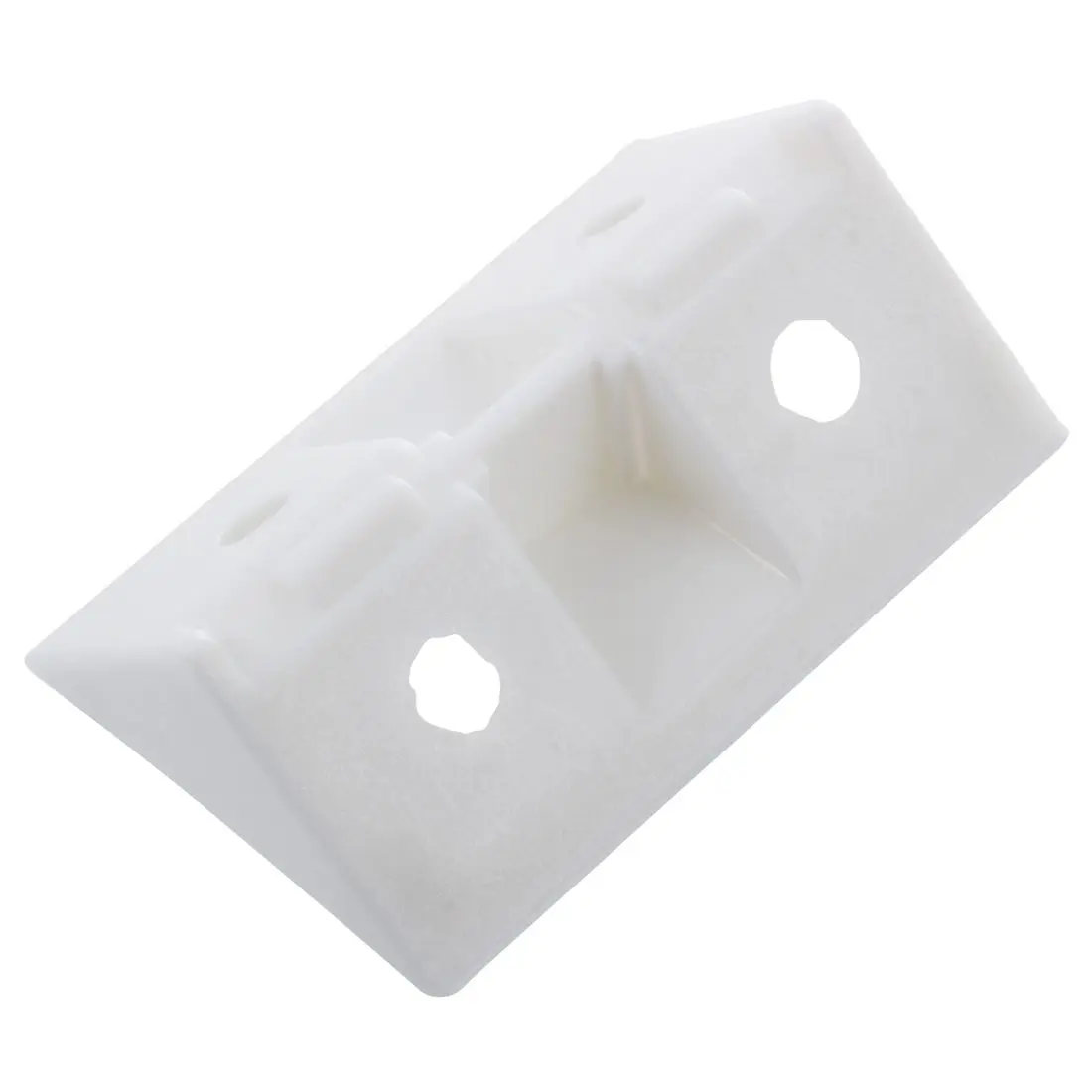 Furniture Cabinet Fastener Corner Braces Angle Brackets White 10pcs