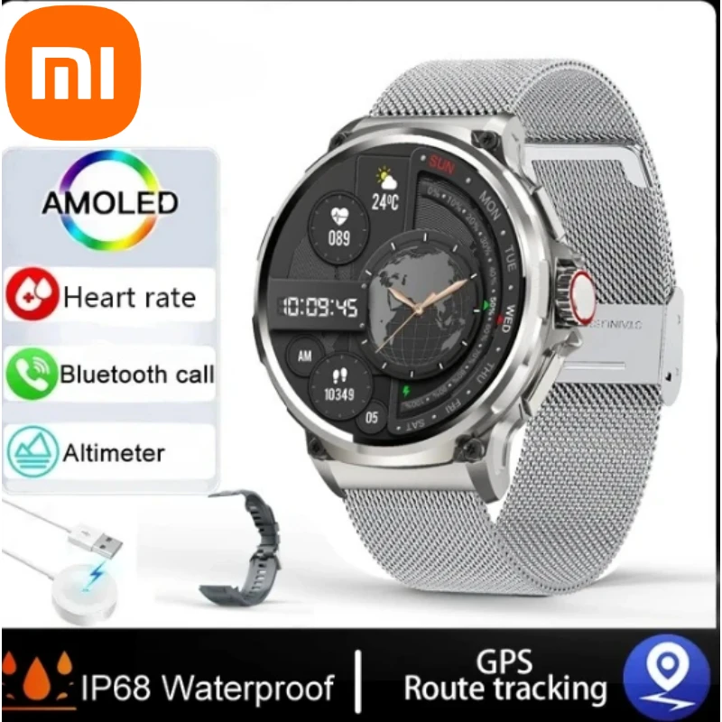 

Xiaomi Новые 1,85-дюймовые HD Bluetooth-смарт-часы с вызовом Мужские спортивные фитнес-трекер Сердечный монитор 710 мАч Смарт-часы для Android ios