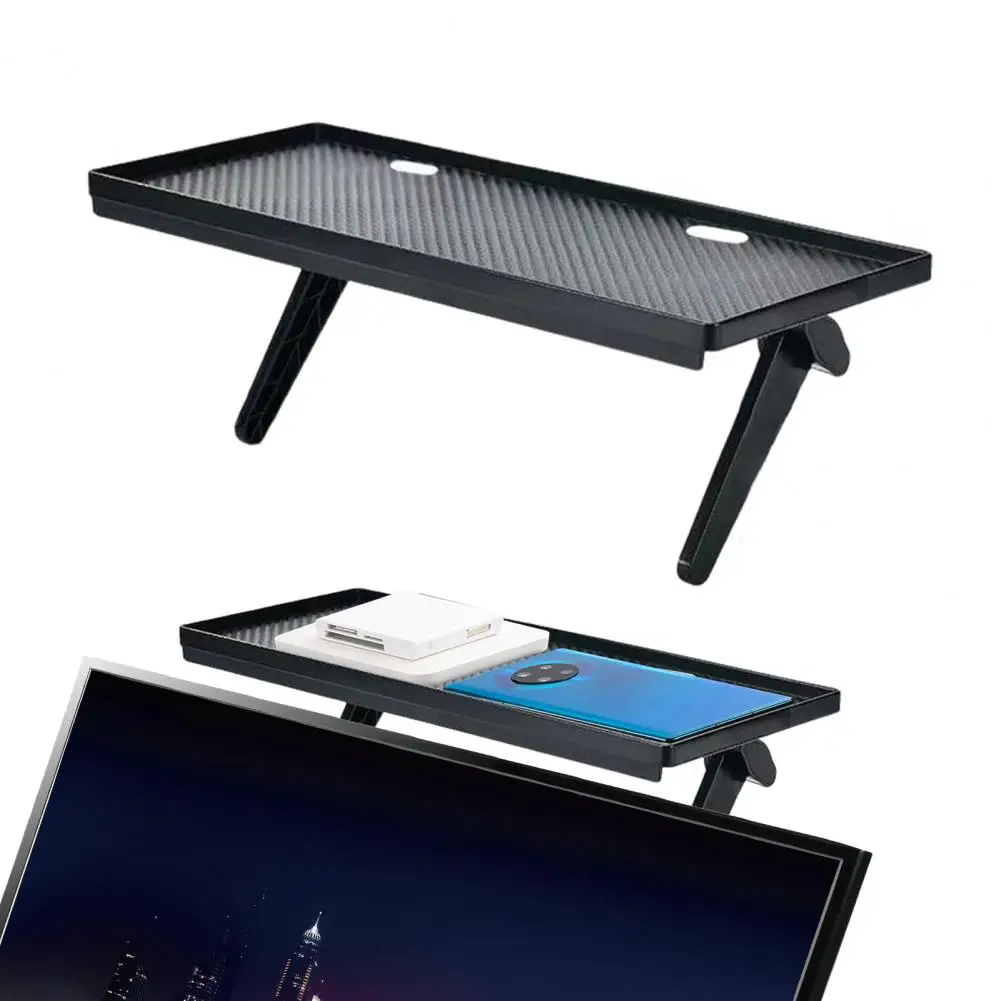 조절식 책상 선반 벽걸이 TV 랙, 라우터 보관 선반, 미끄럼 방지 디자인, 강력한 내하중 브래킷, 심플한