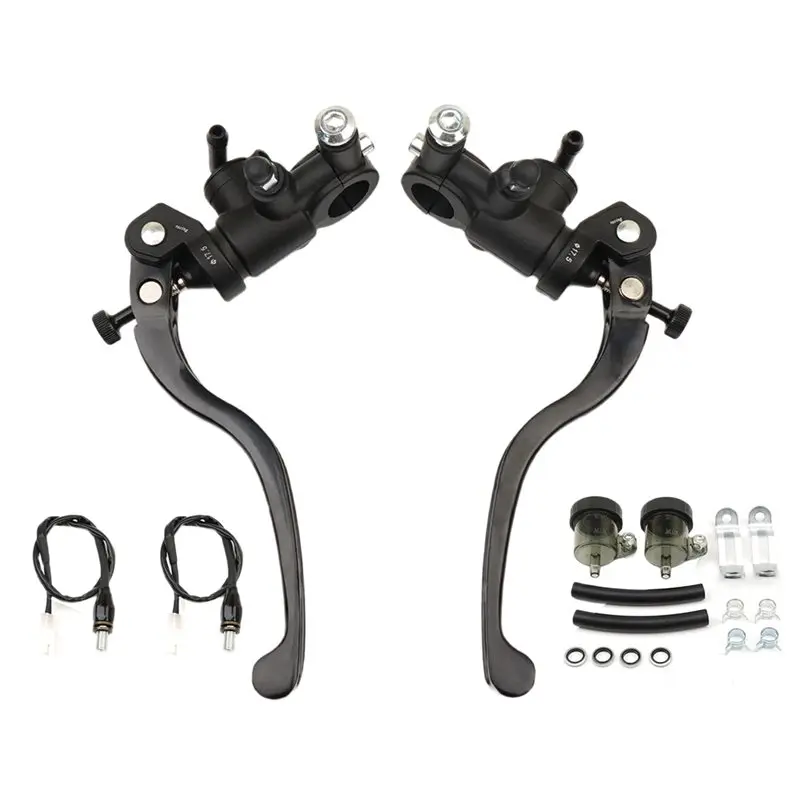 

Master Cylinder 17.5Mm Universal Motorcycle Brake Pump With Hydraulic Switch For 22Mm Handbar Replacement Parts