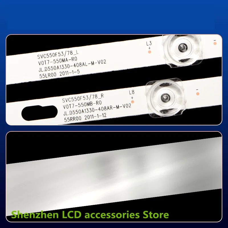 LED backlight for SVC550F53/78_L R REV2.0 50315A 50316A BN96-50315A BN96-50316A Backlight Strips Rulers V0T7-550SMA-R0 19.11.11