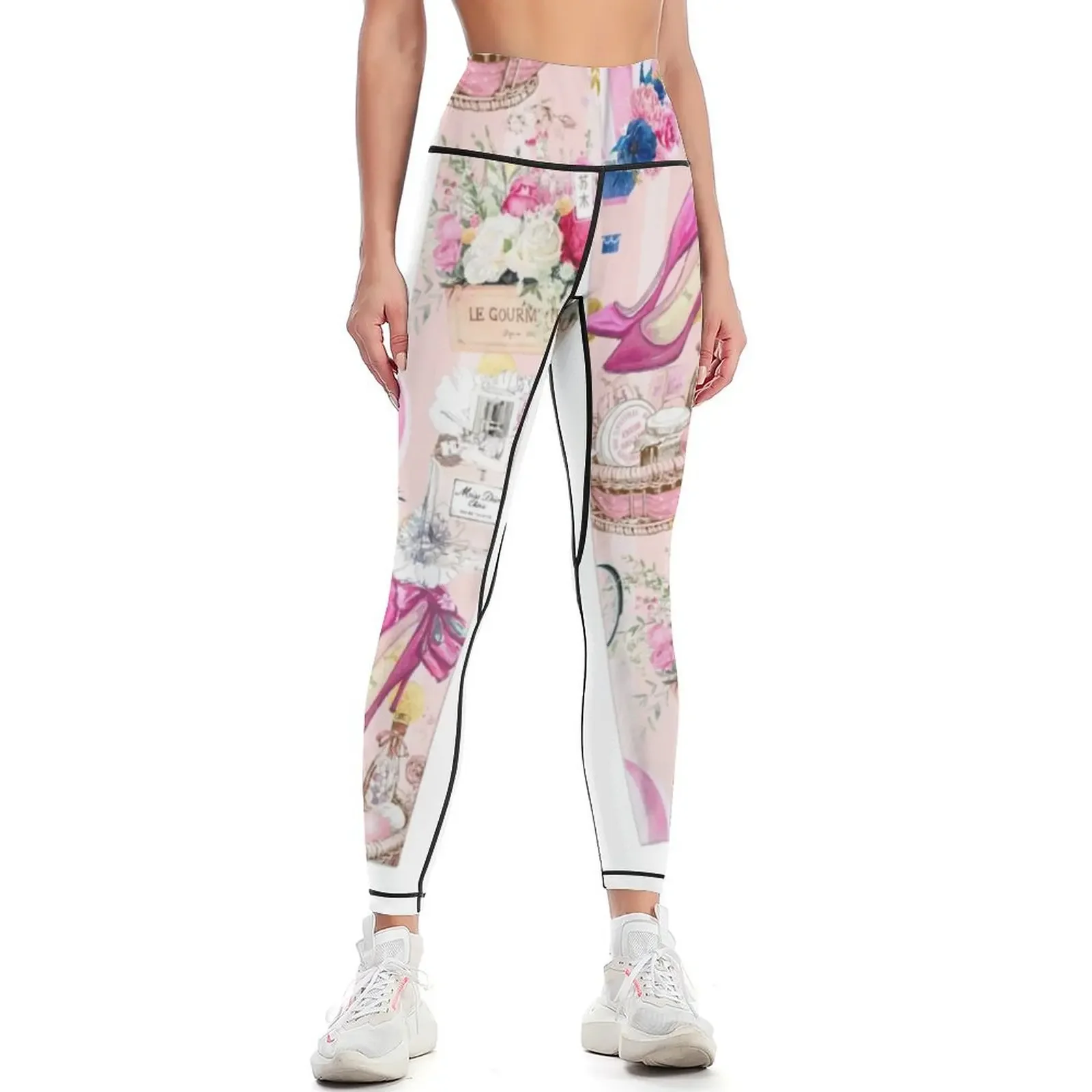 

Vintage Classical Lady Leggings Leginsy push up legings for fitness Women's sports legging pants raises butt Womens Leggings