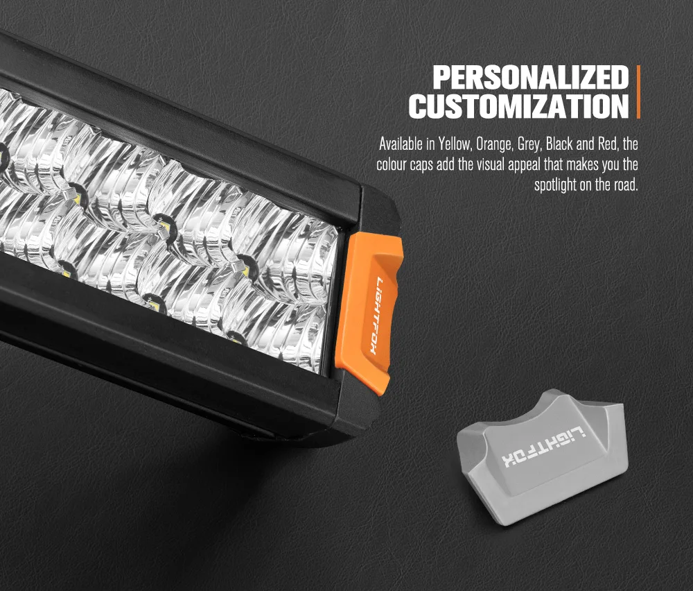 LIGHTFOX IP68 للطرق الوعرة 4x4 سيارة 180 وات 30 بوصة صف مزدوج للطرق الوعرة LED ضوء بار مع حوامل مزدوجة