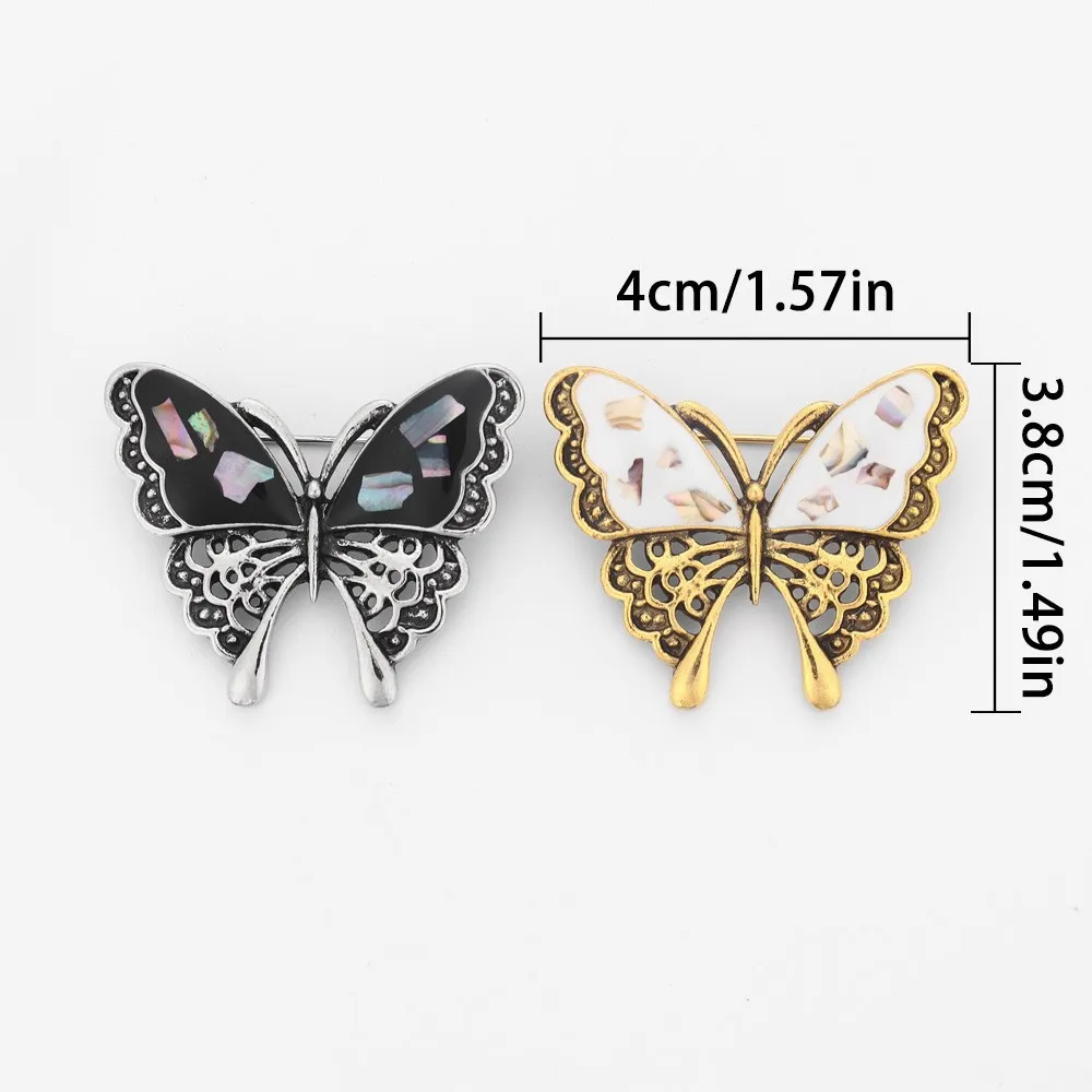 New Trend Europe and The United States High-Quality Exquisite Metal Butterfly Corsage Suit Shirt Brooch Collar Pin Wholesale image 6