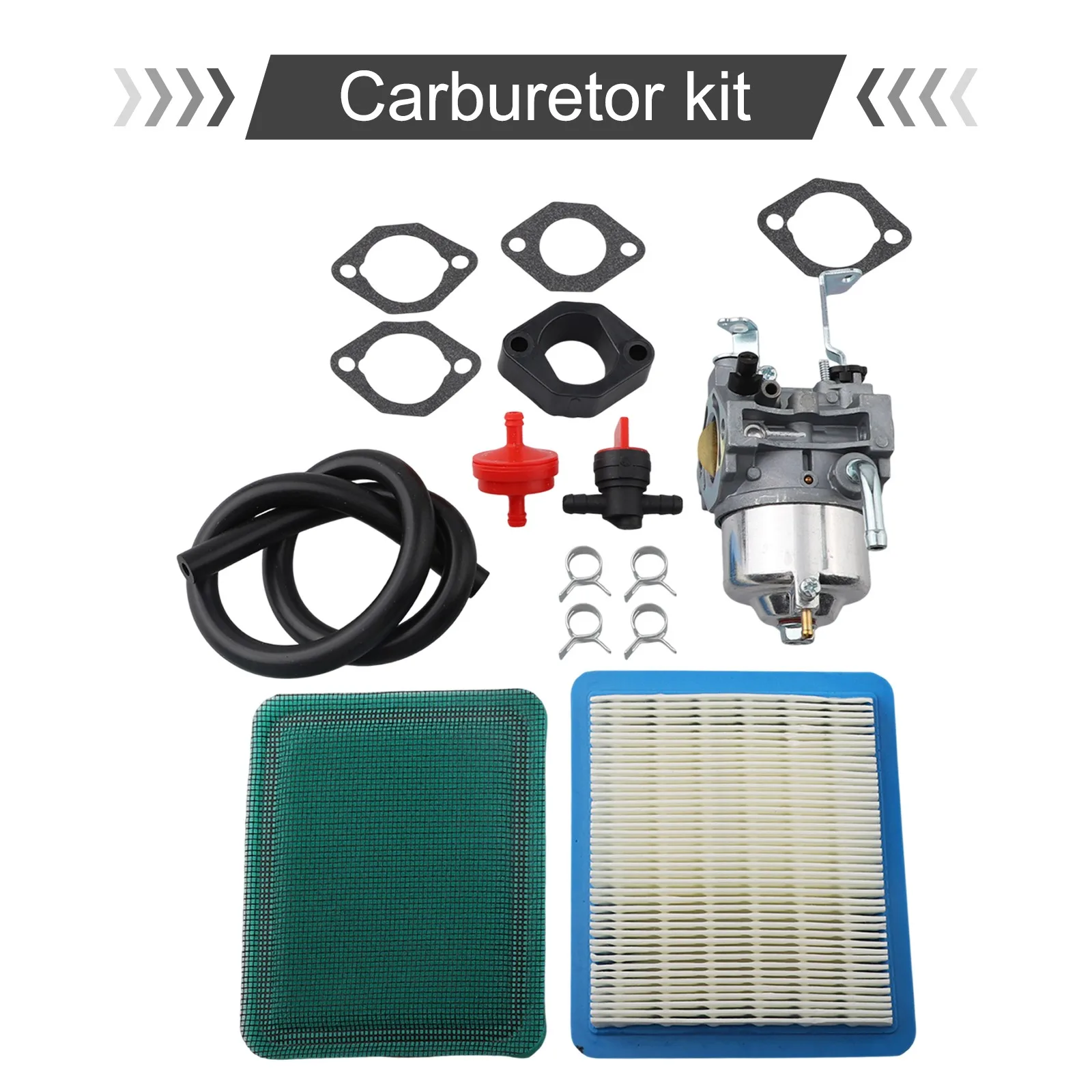 Lawn Mower Engine Parts Carburetor and Air Filter Compatible with Multiple Models Including Part Numbers like 715668