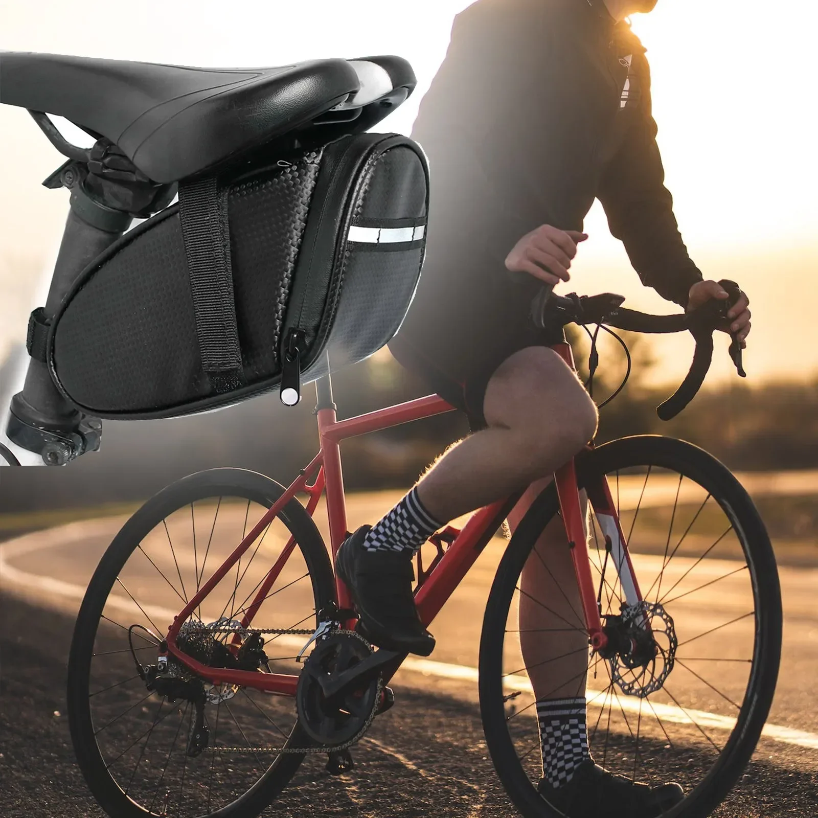 Bicycle Bag Bike Saddle Bag Cycling Seat Tail Pouch Under SeatPacks Seatpost Storage Bag Pannier Backpack Bicycle Accessories