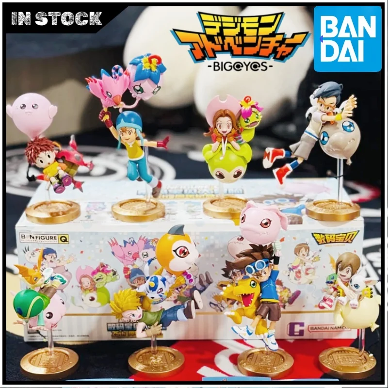 

Новое поступление, натуральная воздушная шаля Bandai Digimon, приключение, 25-летие, слепая коробка, памятная кукла, товары в стиле аниме, модный подарок