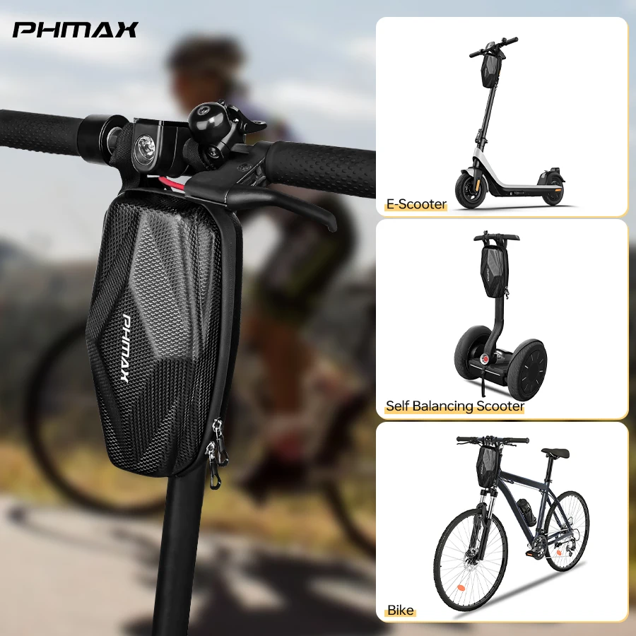 PHMAX Hard Shell Front Frame Scooter Hanging Bag Waterproof MTB Road Bike Folding Bag Multifunctional Electric Bicycle Bag