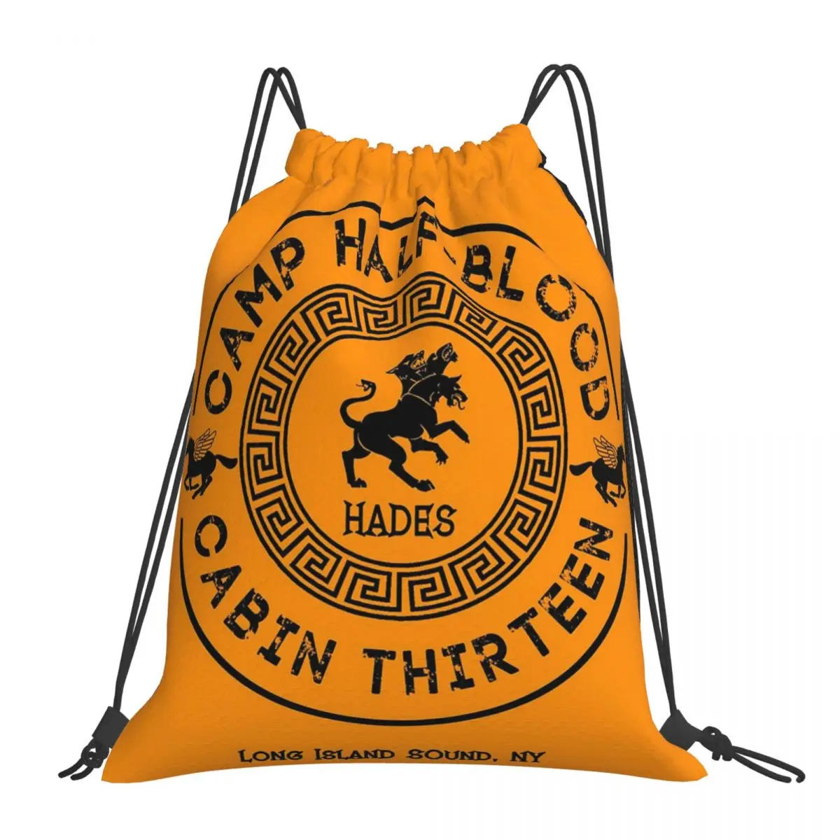 Cabin Thirteen Hades Percy Jackson Camp Half-Blood Backpacks Portable Drawstring Bags Pocket Shoes Bag Book Bags For Travel