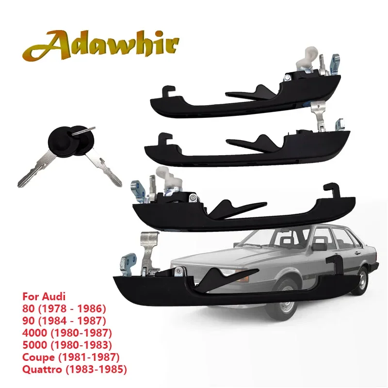 Door Handle Outer for AUDI 80 100 Coupe/Quattro Quattro/Sport URQUATTRO  813837205C  813837206C 813839205  813839206