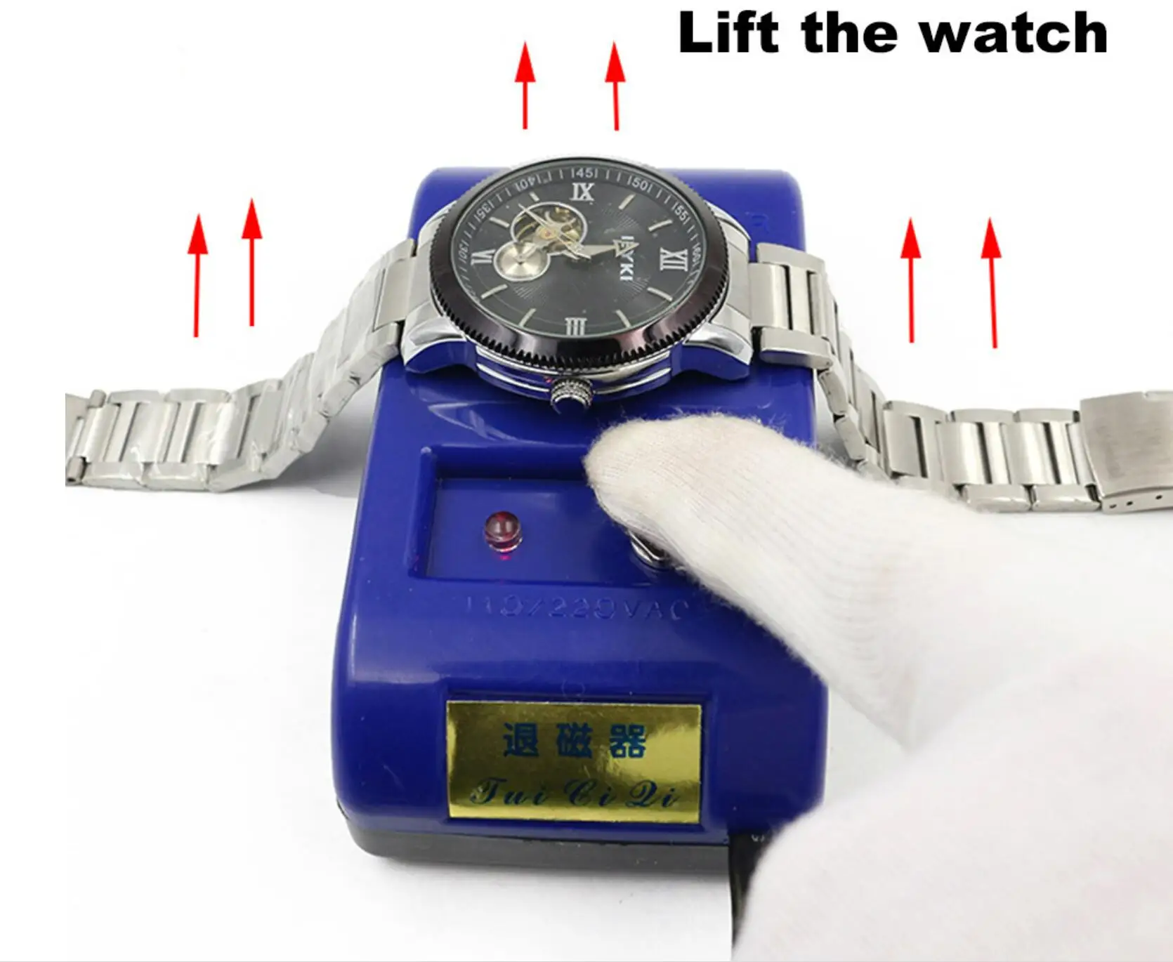 Watches Repair Tool Watch Demagnetizer Mechanical Quartz EU Plug Electrical Professional Demagnetize Tool for Watchmaker