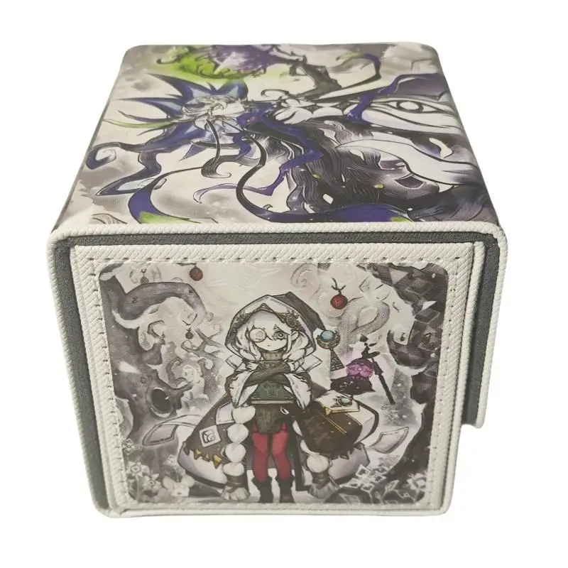 Etui na karty Yu-Gi-Oh Asteria of The White Woods Jakość Diy Skórzane figurki akcji Kolekcja gier Pudełko do przechowywania i przegroda