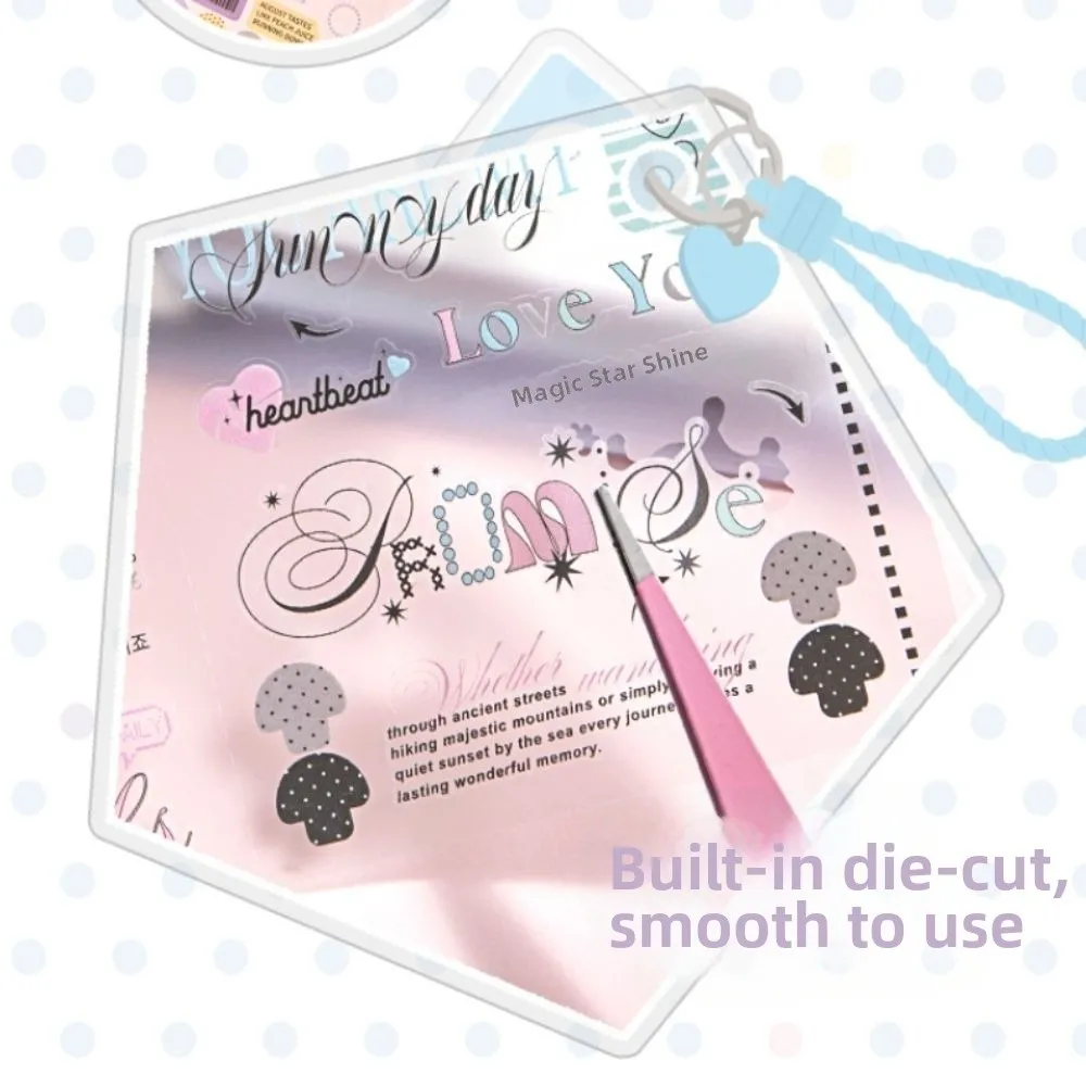 

New 20 Pages Y2K Stickers Book Cartoon Cute Design Decorative Stickers Removable DIY Scrapbooking Stickers