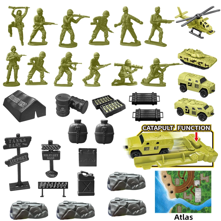 กองกําลังพิเศษ Navy ประกอบด้วย 12 ชิ้นทหารถังเครื่องบินรถหุ้มเกราะเด็กทหารของเล่นคริสต์มาสของขวัญ