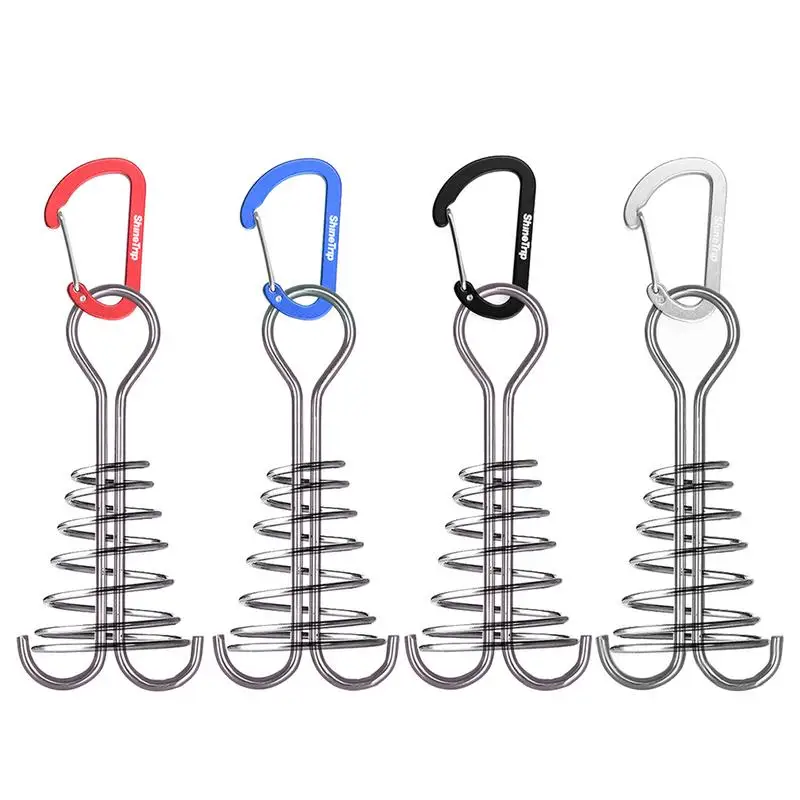 Camping Deck Nail Stainless Steel Fixing Tent Fishbone Nails Rope Awning Spring Deck Stone Seam Nails Board Road Ground Deck Peg