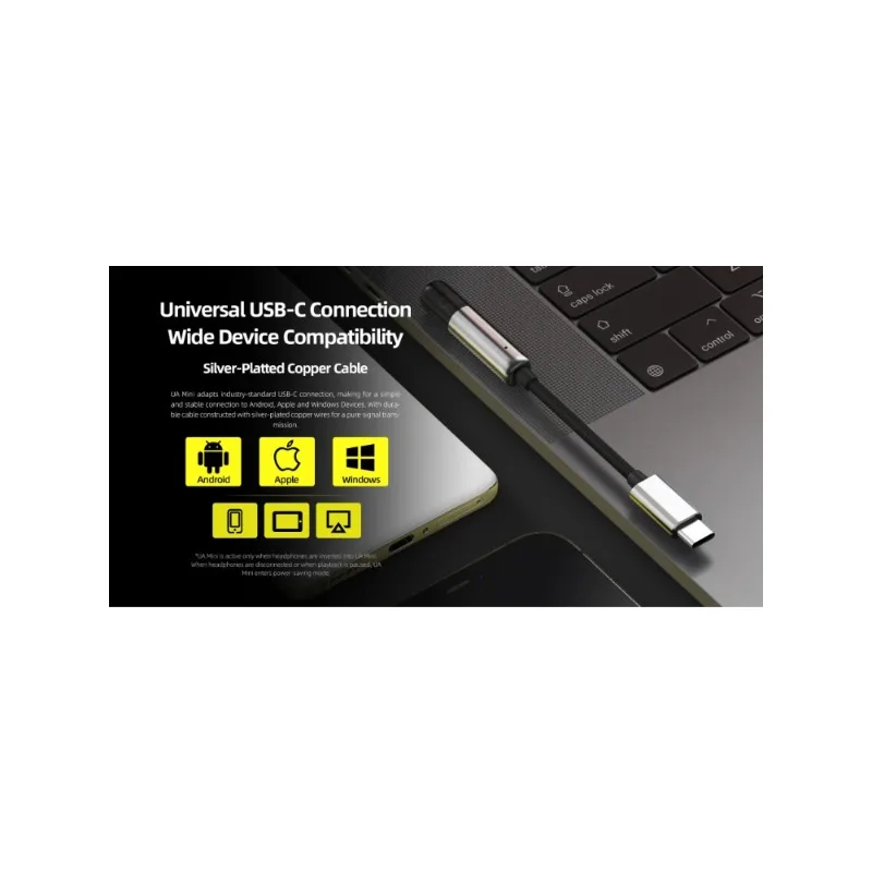 SHANLING UA Mini Portable Hi-Res RGB DAC AMP CS43131 Chip DSD256 Type-C To 3.5mm Adapter Dongle for Android/iOS/PC Compatible - Image 6