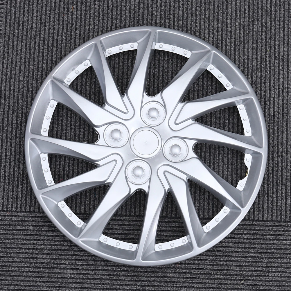 

2Pcs 14 Inch Chrome Wheel Hub Decorative Covers Durable Replacement Plastic Hubcaps for Cars Protect Scratches Suitable Models