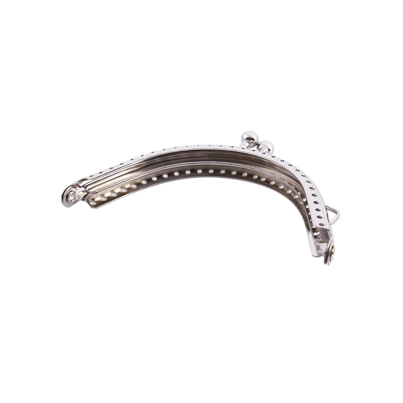 Promotion! 5 Metal Frames Snap Clasp Arch Pattern Coin Style Purse Silver