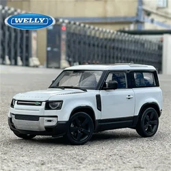 Welly 1:26 2020 Land Rover Defender 90 Alloy Car Model Diecasts Metal Toy Off-road Vehicles Car Model Simulation Childrens Gifts