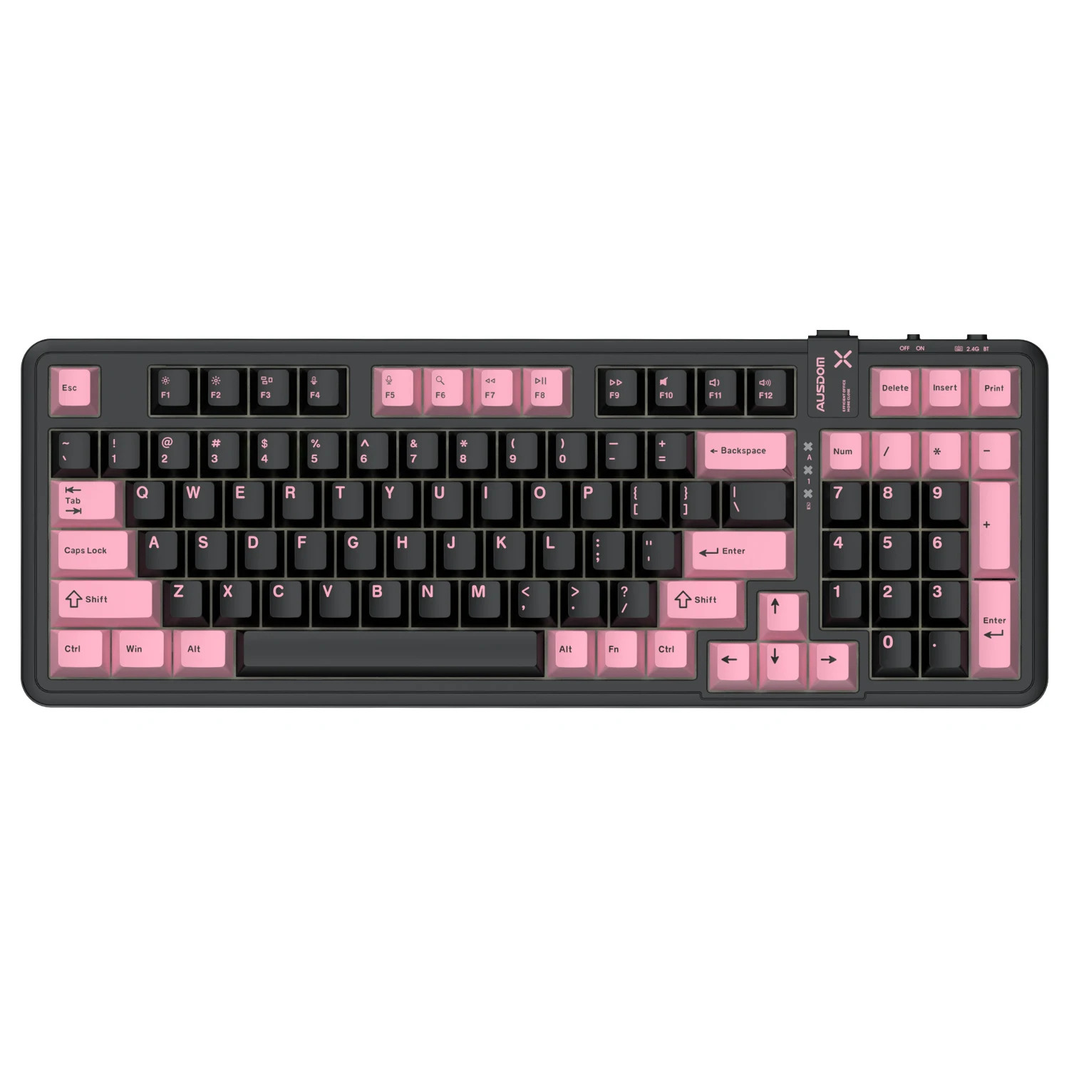 

98Pro Silent Wireless Mechanical Keyboard ,Tri-Mode Hot Swappable Custom Keyboard With Backlit,Gasket Structure Silent Model