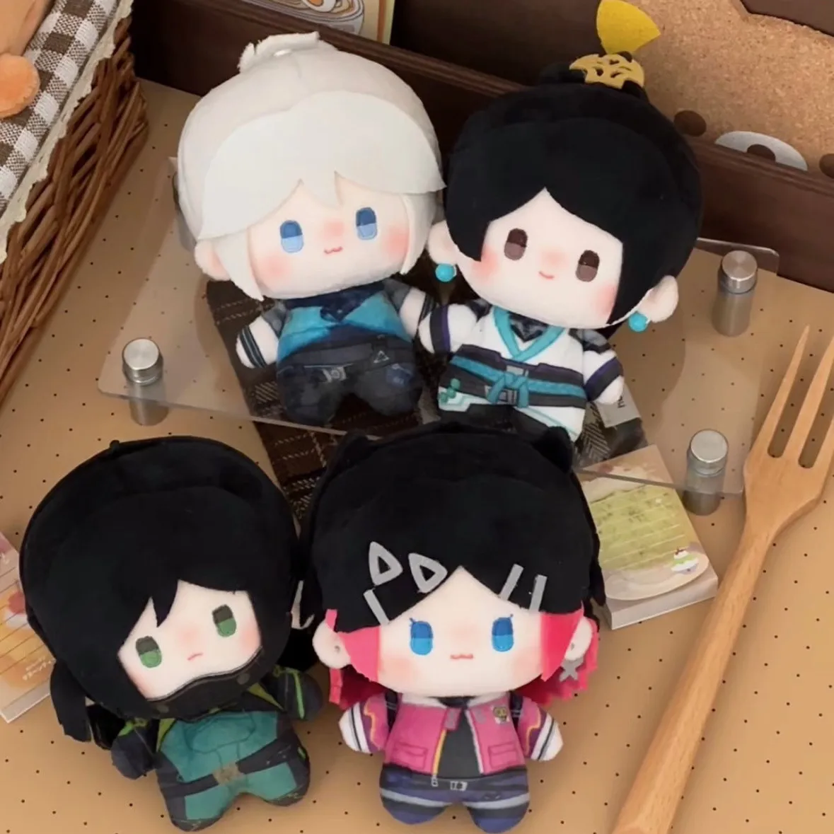 

Valorant Plush Keychains Jett Viper Sage Fade 10cm Printed Stuffed Dolls For Bag Key Decoration Game Collectors