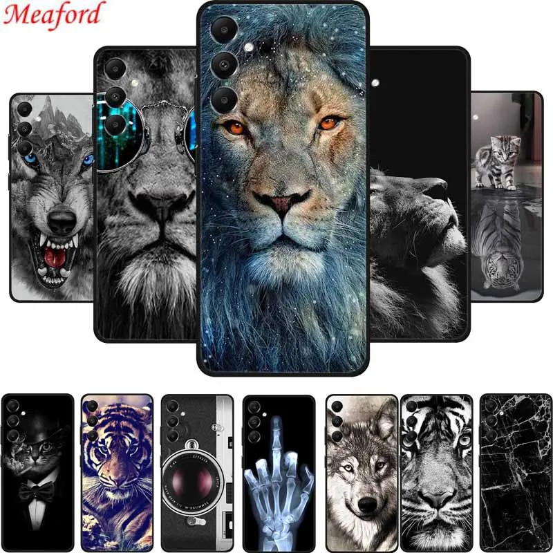 For Samsung Galaxy S24 Case S 24 Plus Phone Cover Black Silicone Soft Back Cover Case For Samsung S24 Plus Cases S24Plus Funda