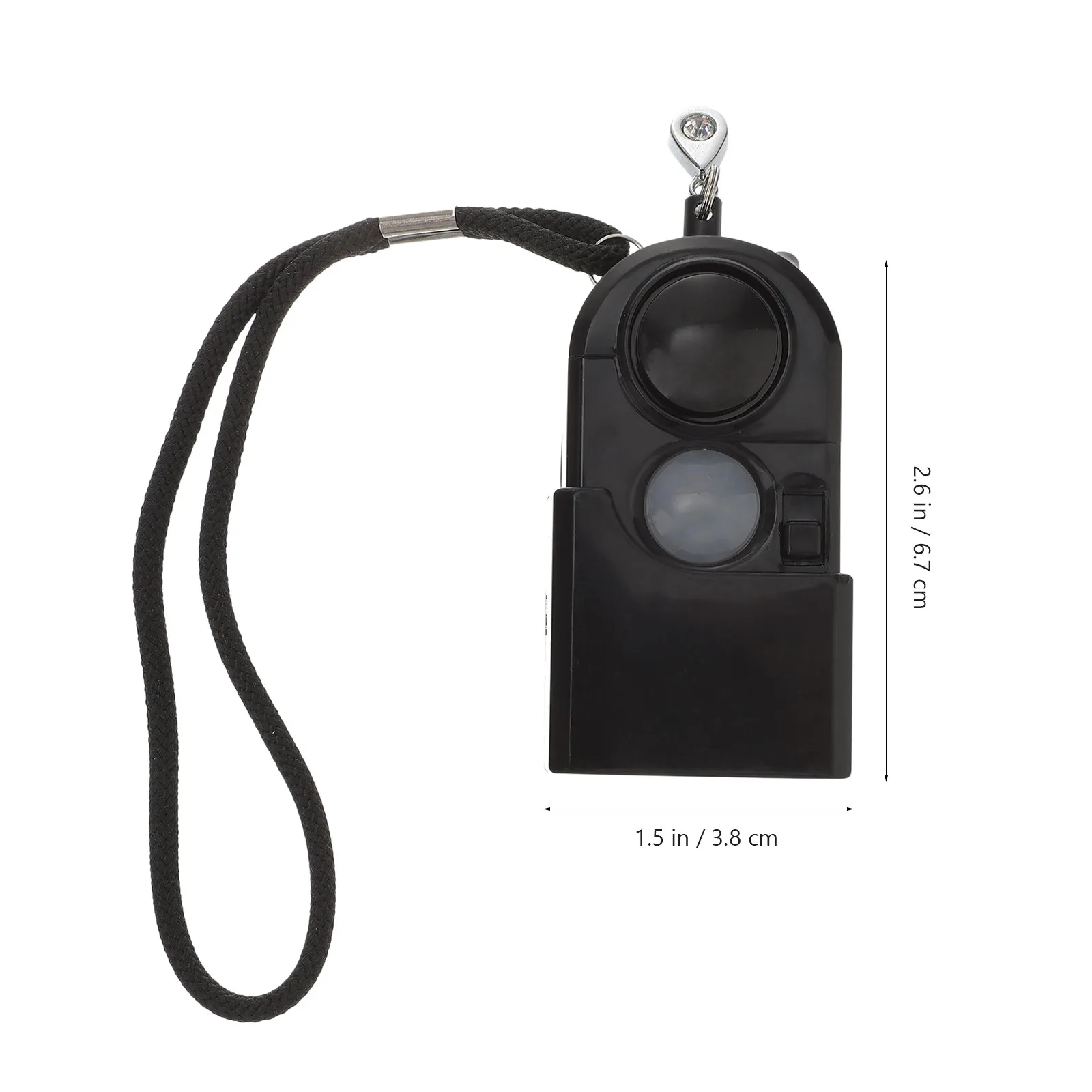 Compact Personal Alarm Keychain for Women Alarm with Human Body Infrared Sensor 130Db Loud Siren Portable Travel
