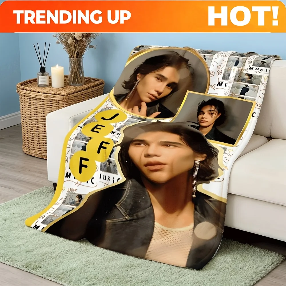Customize []1pcs,Jeff SaturIntuition, Flannel Blankets,Flannel Blanket All Season Soft Plush Blanket Eye Catching Pattern Design