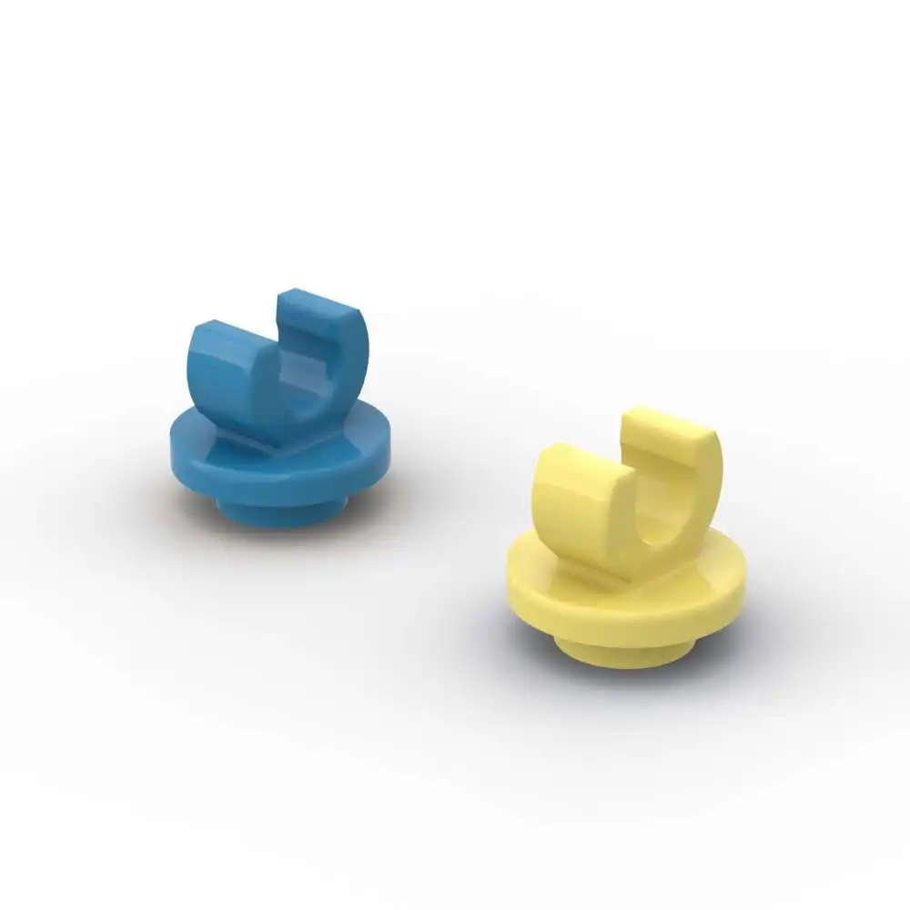 MOC 10 قطعة جزء الطوب 5264 لوحة مستديرة 1x1 مع كليب على أسفل اللبنات مجموعة منزل الجسيمات لغز لعبة تعليمية طفل هدية #1