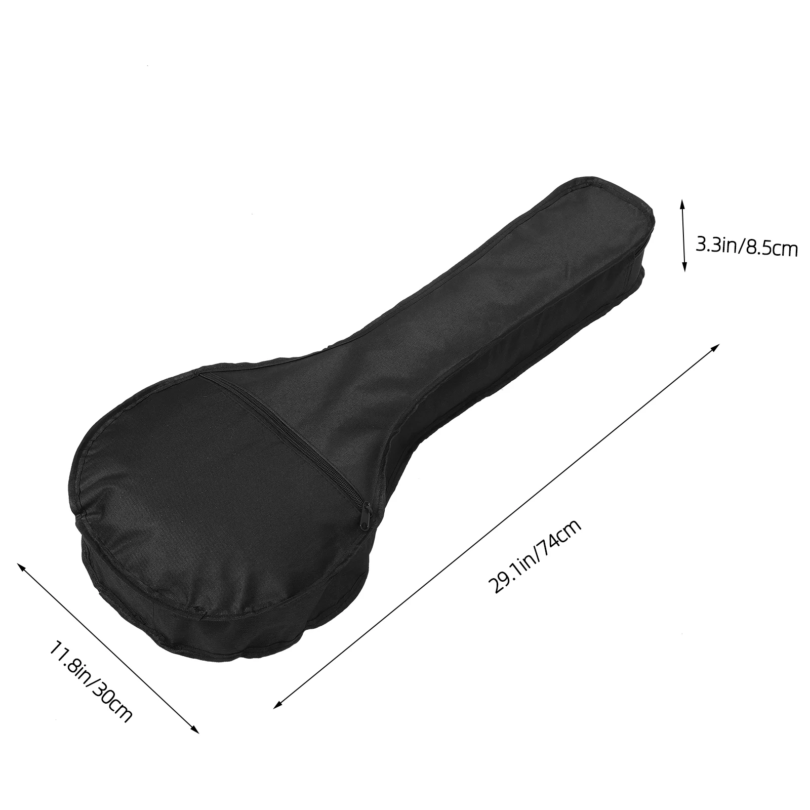 Carry Mandolin Bag Travel Backpack for Men Musical Instrument Case Bass Gig Oxford Cloth Black