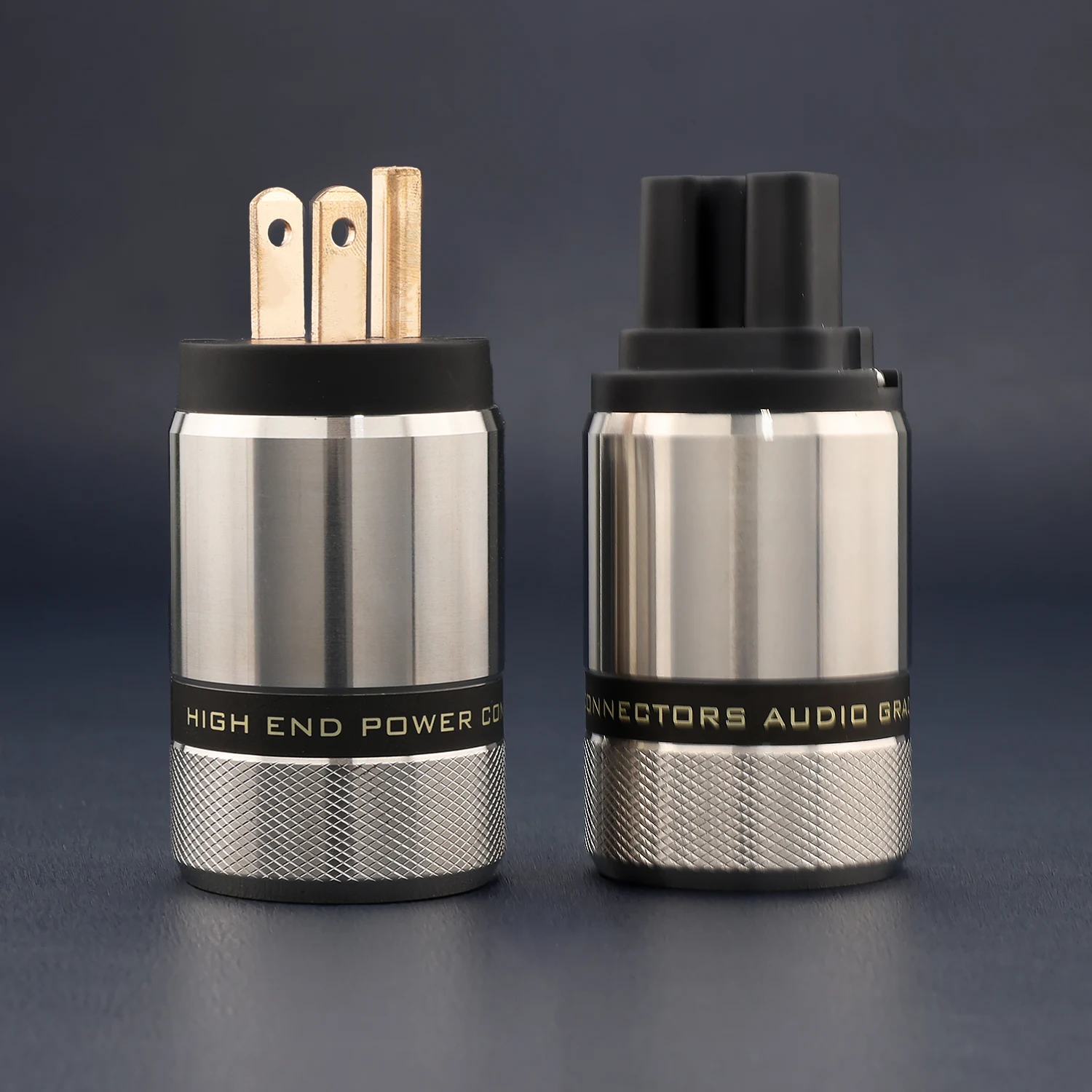 Audiocrast MP160 Audiophile Phosphor Copper IEC Connector US Power Plug Hifi Power Extension Adapter for Audio Enthusiasts