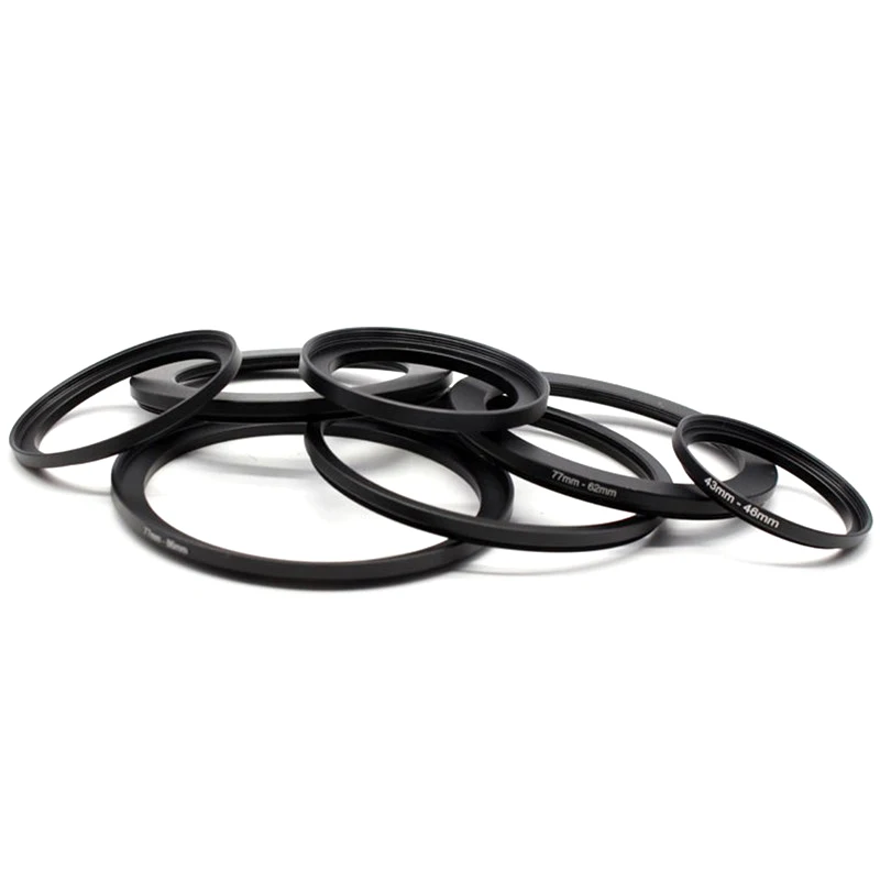 【K】Camera Lens Filter Adapter Ring 37mm 49mm 52mm 55mm 58mm 62mm 67mm 72mm 77mm 82mm Step Up Ring for UV CPL ND DSLR Camera Lens