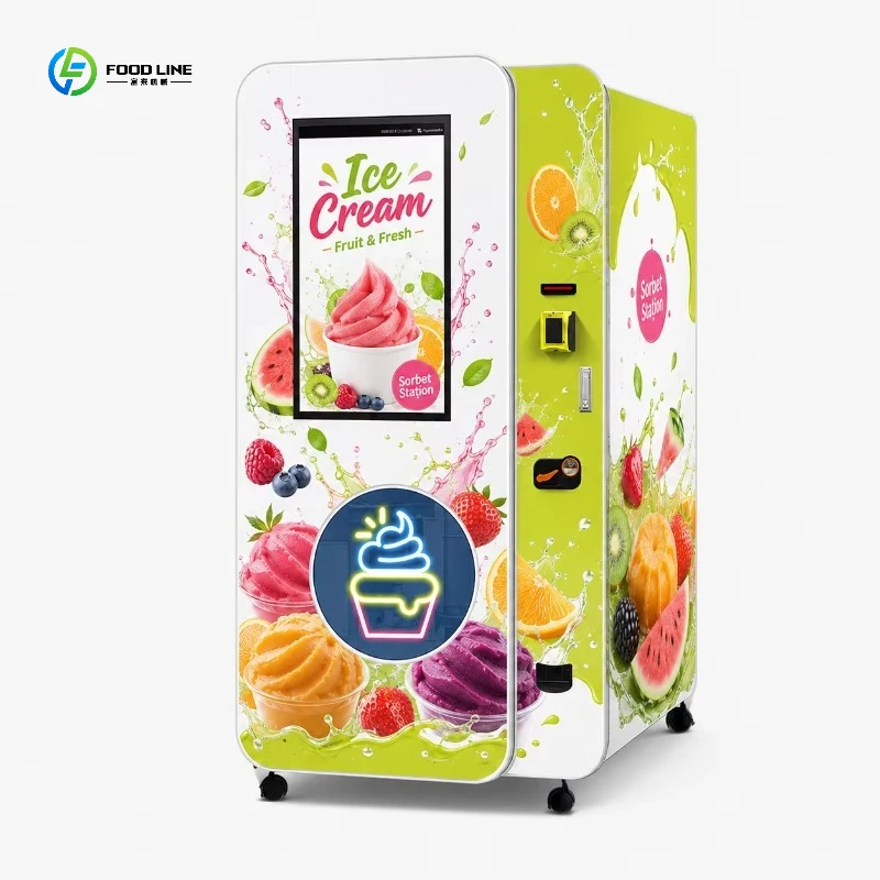 Customized Ice Cream Vending Machine Outdoor Automatic Self-Service Ice Cream Vending Machine Ice Cream Vending Machine for Sale