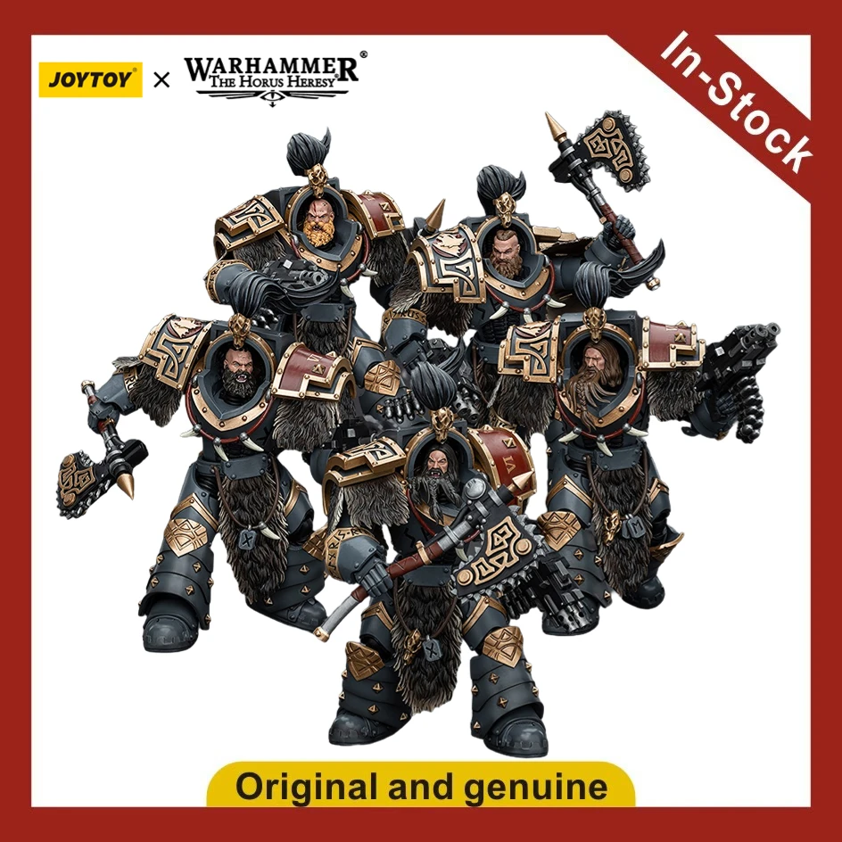 

【UA】JOYTOY Warhammer 40K Масштаб 1/18 Фигурки Space Wolves Varagyr Wolf Guard Squad Модели Игрушки Подарки