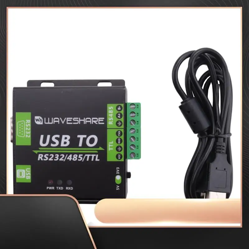 

Waveshare Industrial USB TO RS232/RS485/TTL Isolated Converter With FT232RL Embedded Protection Circuits TVS Diode-N34R
