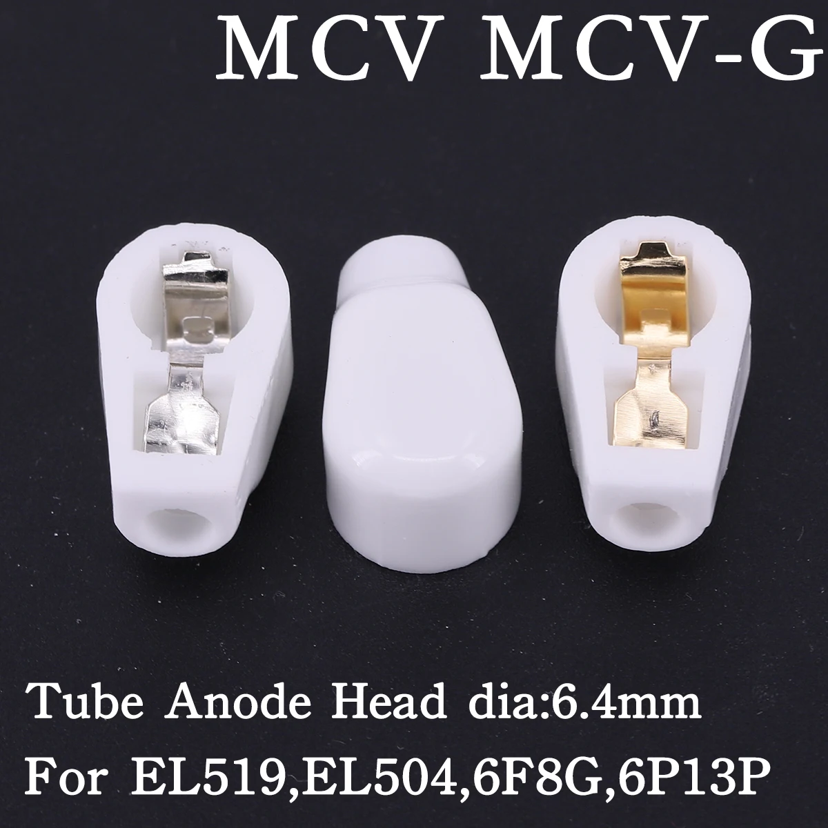 6.4mm 7.4mm 9mm 14mm Ceramic Vacuum Tube Anode Plate Grid Cap Hat For EL504 EL519 6P13P FU7 807 310A 845 6J1 805 811 572B FU29