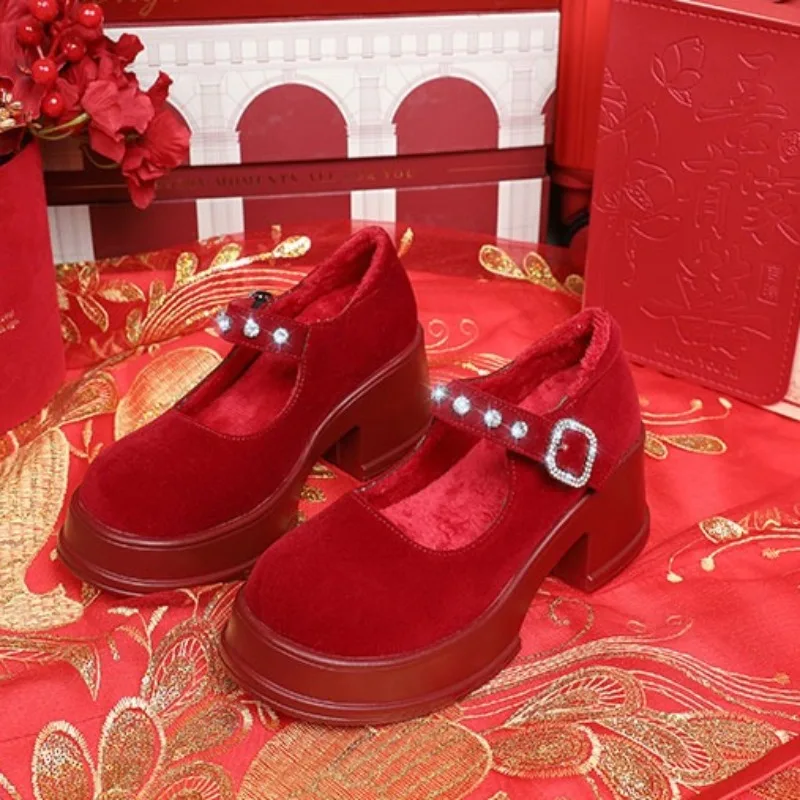 

Туфли с круглым носком, новые весенние туфли на платформе и небольшим нескользящим дышащим туфлям Мэри Джейн с неглубоким носком