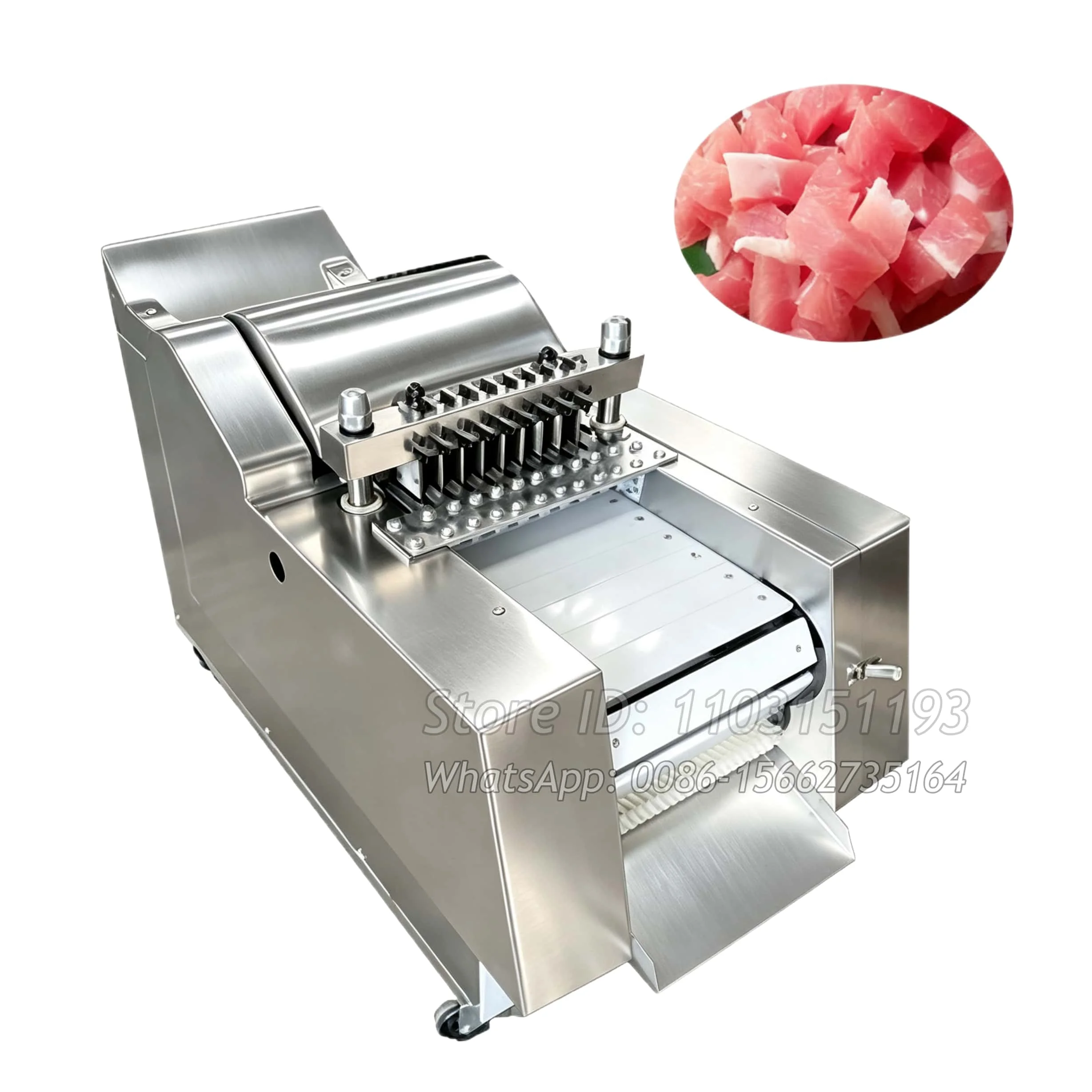 

Industrial Pork Chicken Meat Dicer Machine Commercial Frozen Meat Cube Cutting Machine Cutter Automatic Meat Slicer Machine