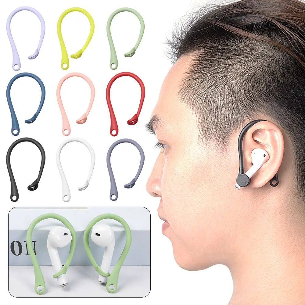 Strap Protector Secure Fit Hooks Silicone Anti-lost Earhooks Earphone Holders Protective Ear Hook For Apple AirPods 1 2 3 Pro
